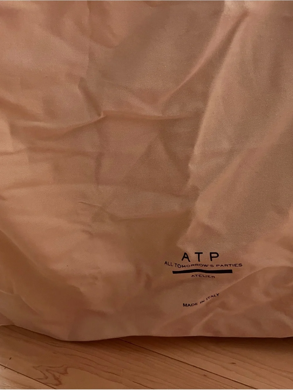 ATP Atelier Suede Tote with Dark Brown Trim includ.  Dust bag